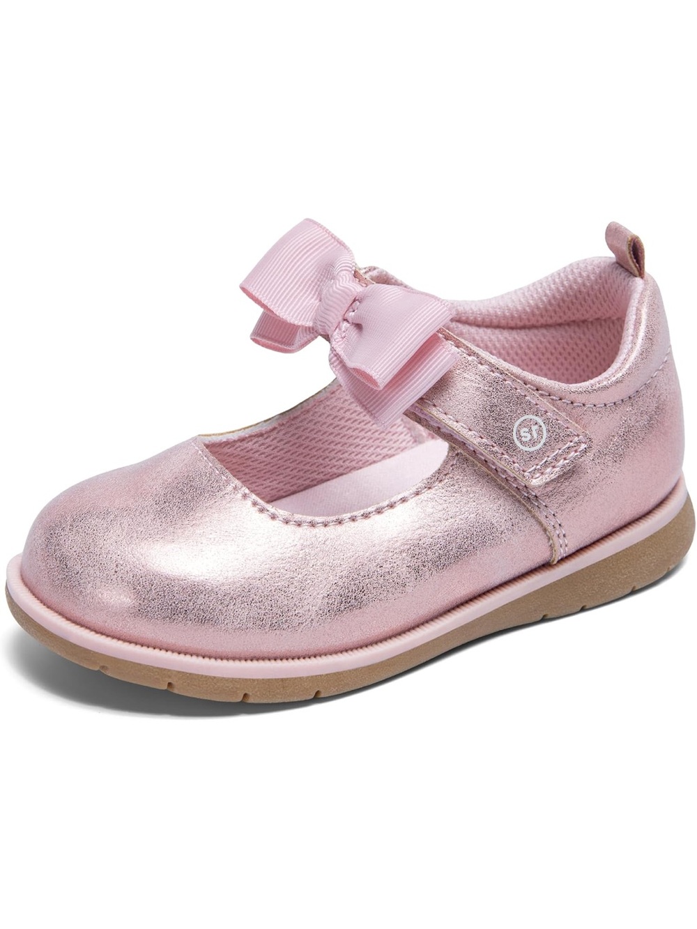 Stride Rite Girls' Rose Metallic Mary Jane with Bow (never worn nwot) size 13